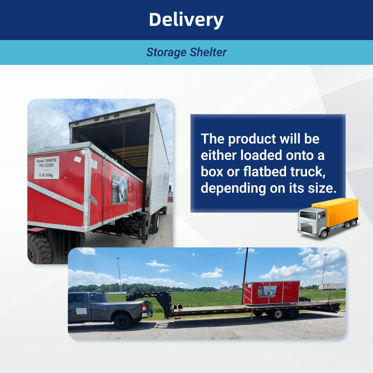 W20'xL40'xH12' Single Truss Storage Shelter
